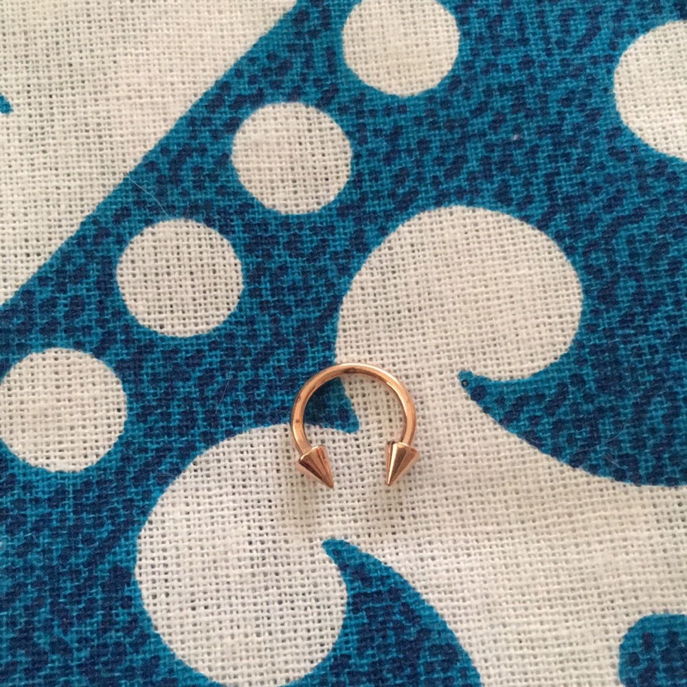 Rose Gold 16G Small Septum Piercing
